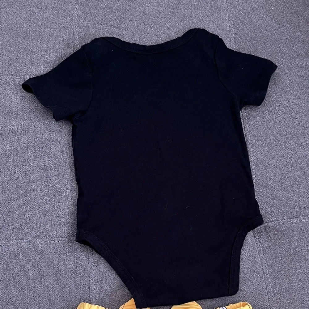 Black and Yellow Bee Themed Baby Outfit